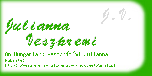 julianna veszpremi business card